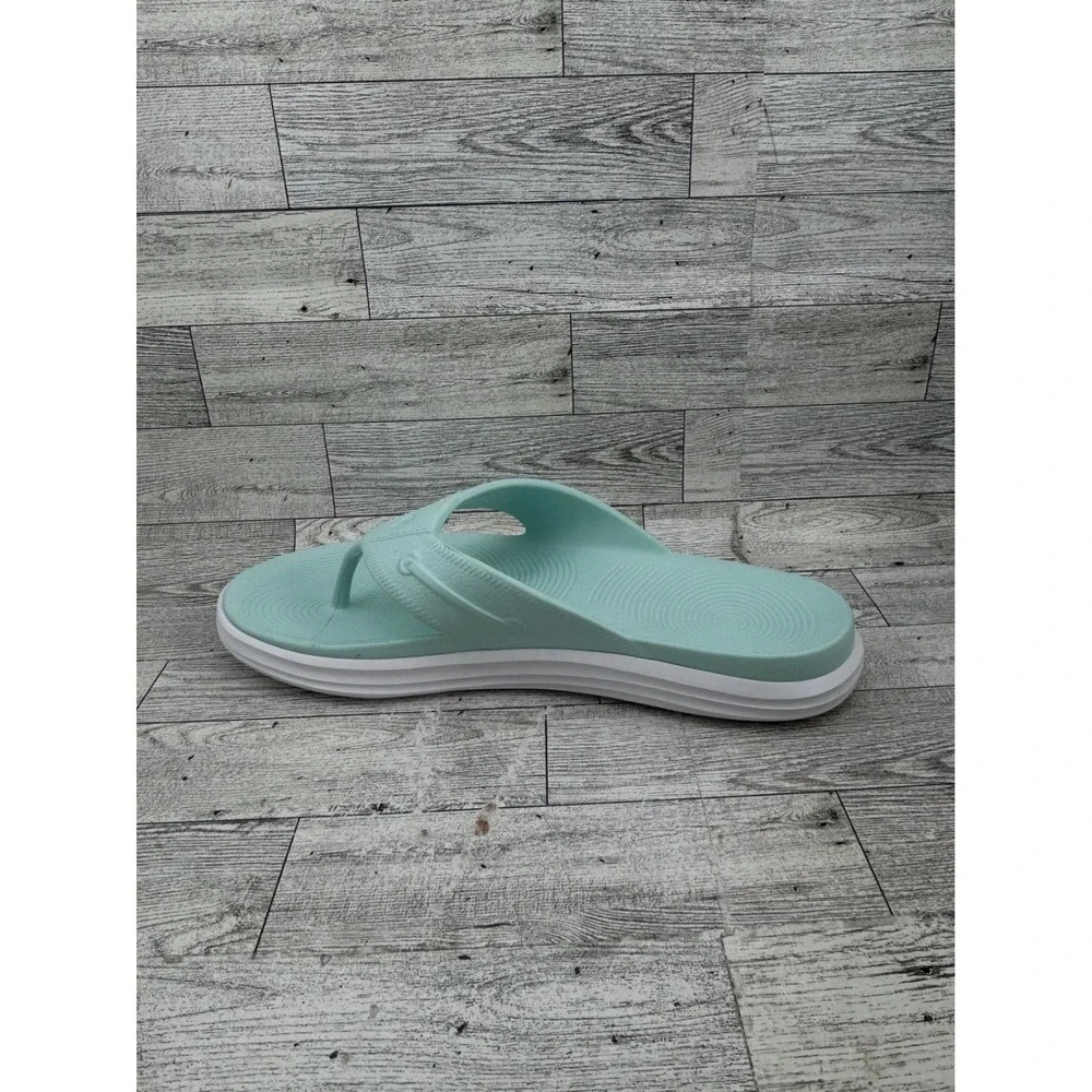 Sperry Flip Flop Sandals Mint Green Mens 10 Womens 12 Water Friendly Beach Thong